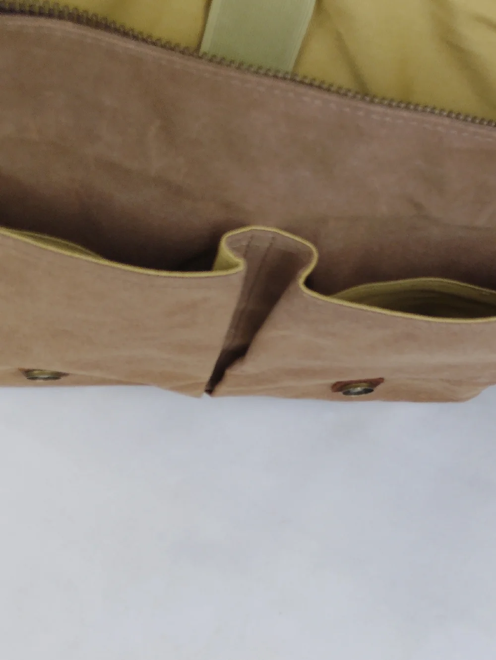 Newhey Men's Canvas And Leather Laptop Messanger Bag.